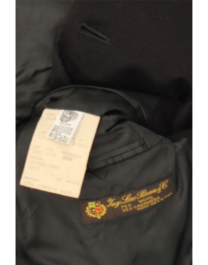 Ing Loro Piona & Co. Herre dobbeltradet blazerjakke IT 54 2XL Sort