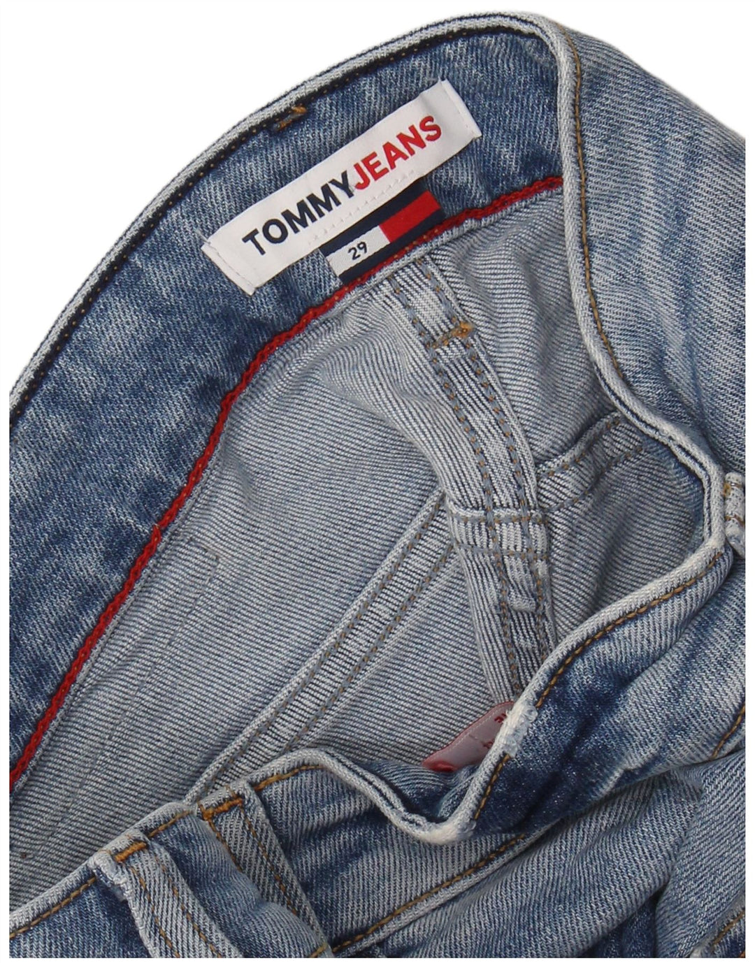 TOMMY HILFIGER Distressed denimshorts til mænd W29 Small Blue