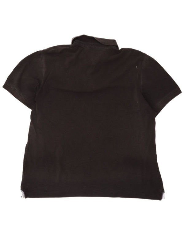 Tommy Hilfiger Herre Polo Shirt 2XL Sort Bomuld
