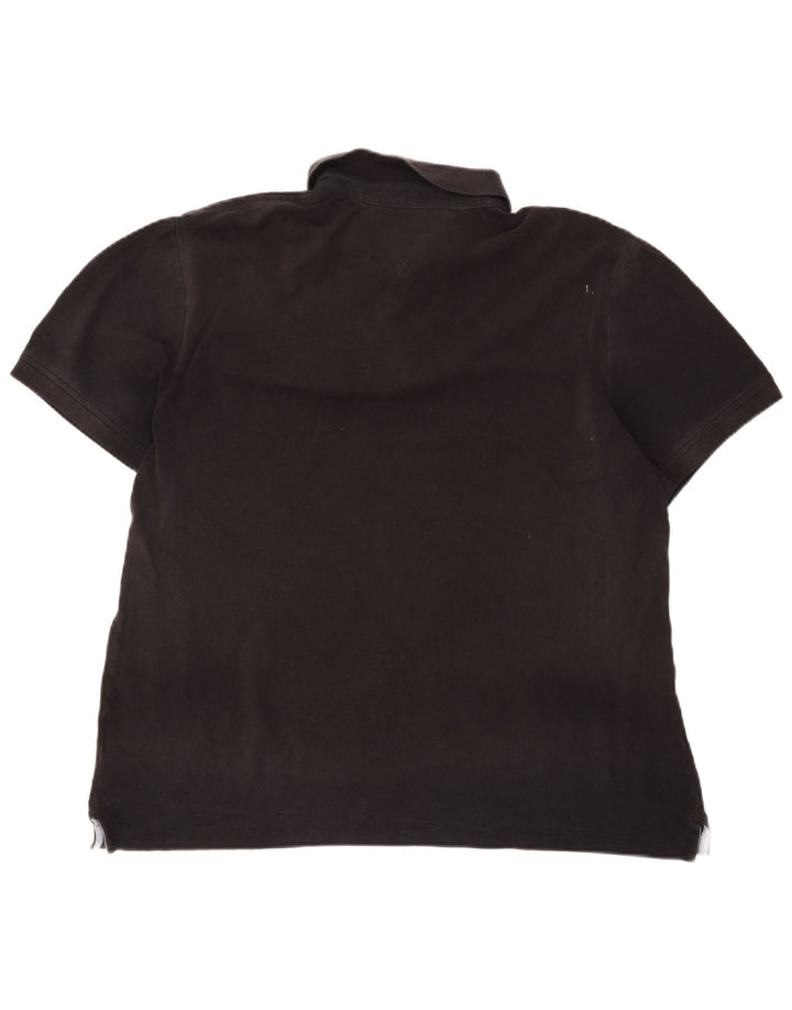 Tommy Hilfiger Herre Polo Shirt 2XL Sort Bomuld