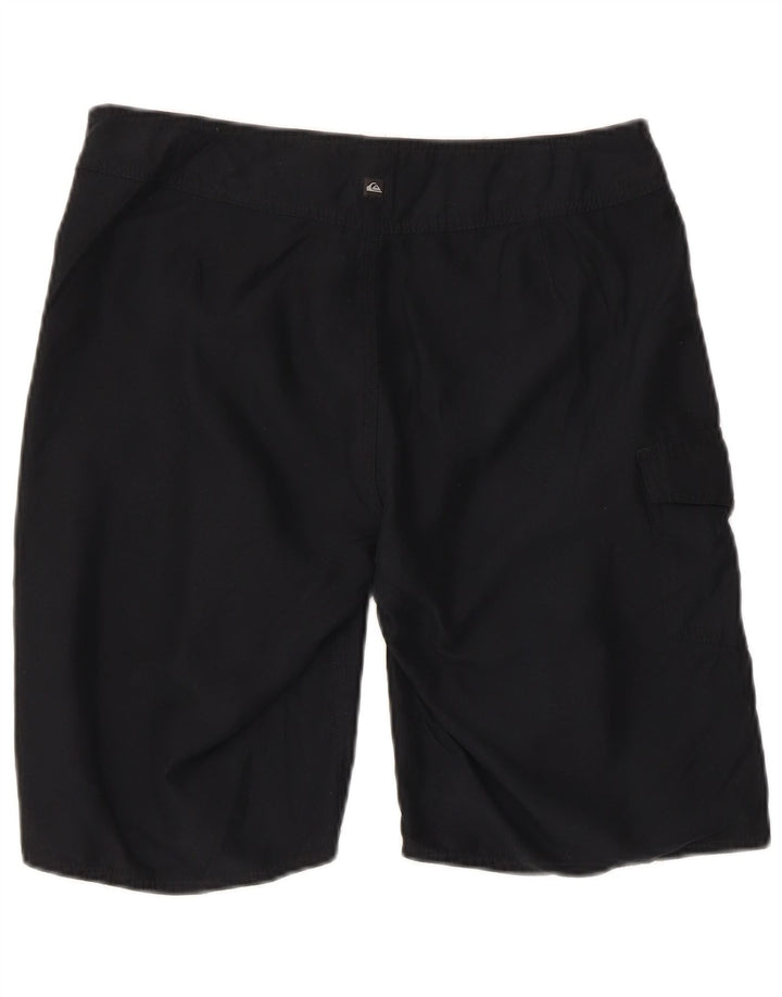 Quiksilver grafiske badeshorts til mænd, små sorte polyester