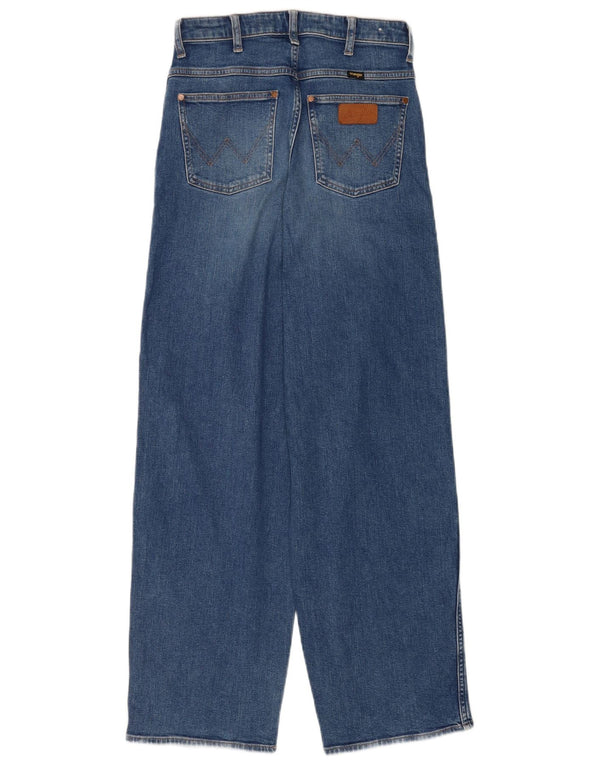 Wrangler Womens Barrel Wide Leg Jeans W28 L32 Blå Bomuld