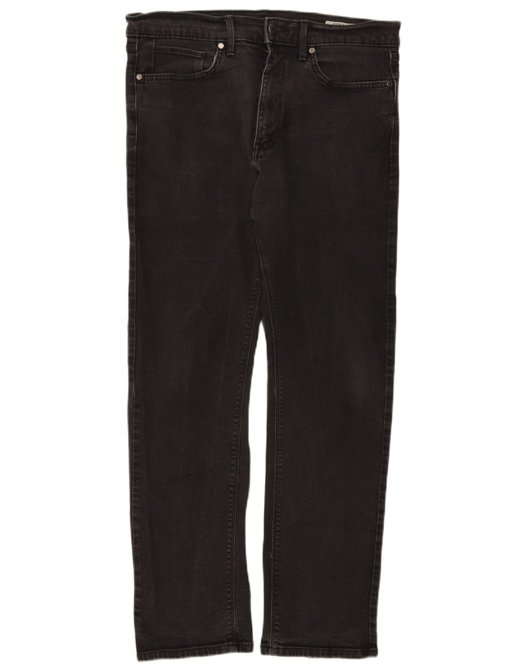 Marks & Spencer Straight Jeans til mænd W34 L31 Sort bomuld