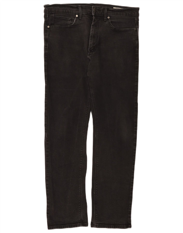 Marks & Spencer Straight Jeans til mænd W34 L31 Sort bomuld