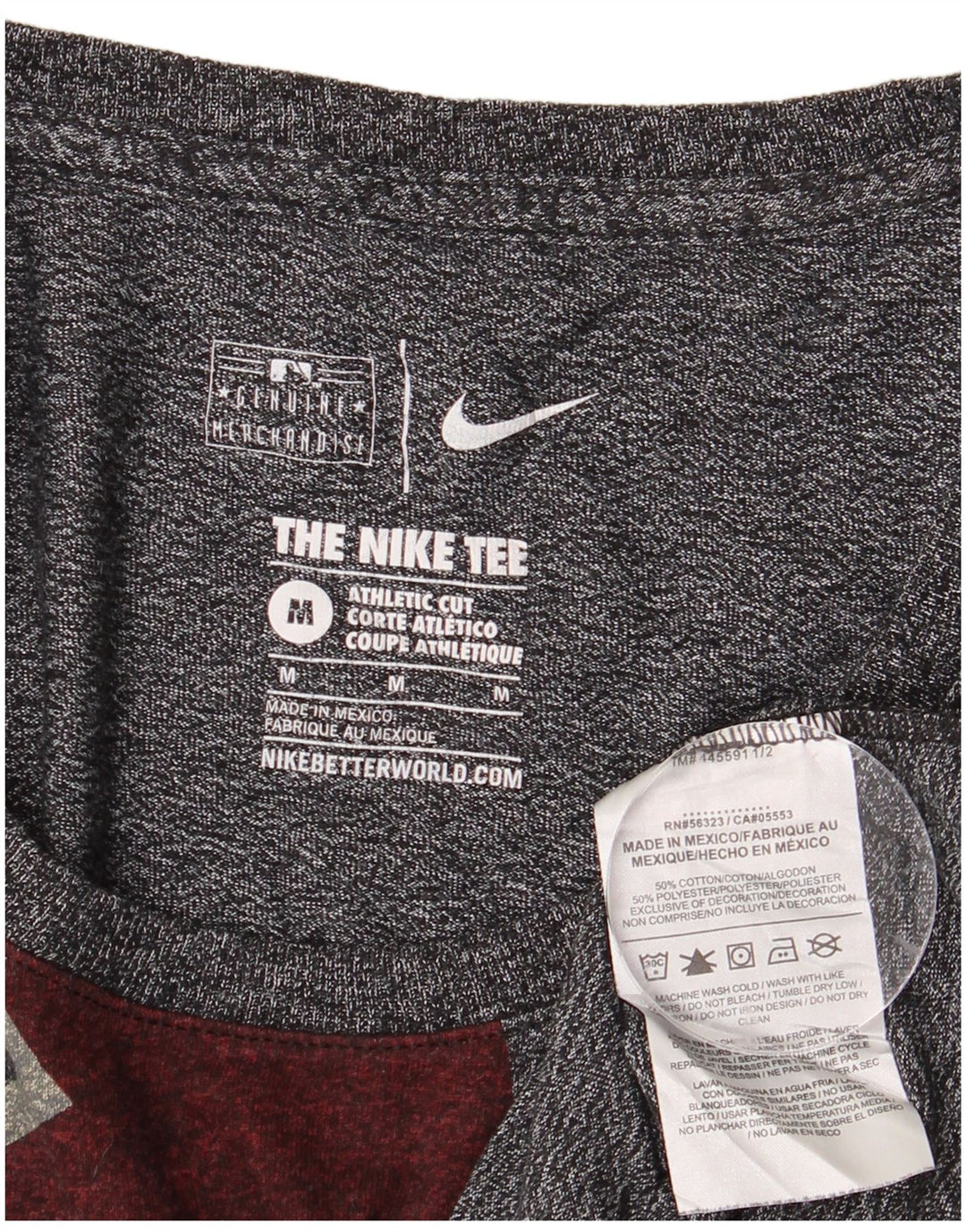 NIKE Dame Arizona Diamondbacks Grafisk T-Shirt Top UK 12 Medium Grå