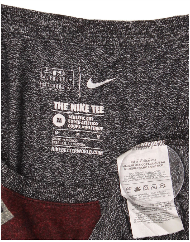 NIKE Dame Arizona Diamondbacks Grafisk T-Shirt Top UK 12 Medium Grå