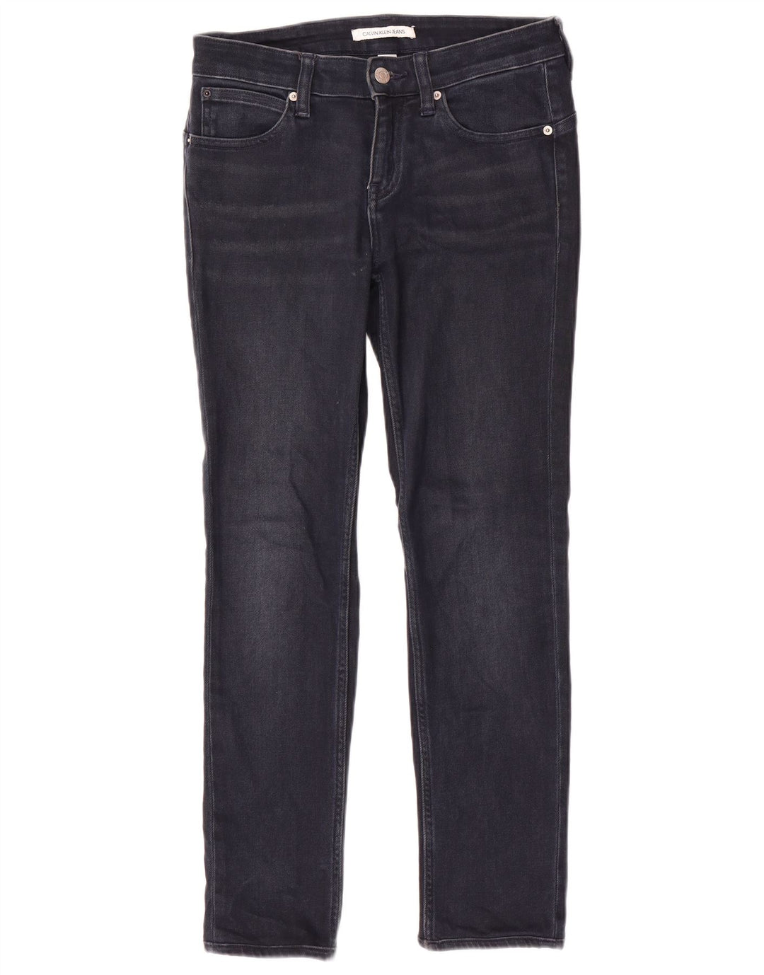 Calvin Klein Dame Slim Jeans W28 L28 Marineblå Bomuld