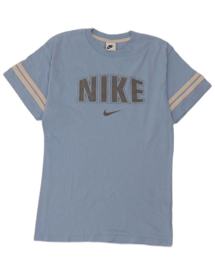 Nike Grafisk T-Shirt Top XS Blå Bomuld