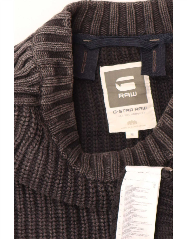 G-Star Herre Boat Neck Jumper Sweater Medium Grey Bomuld