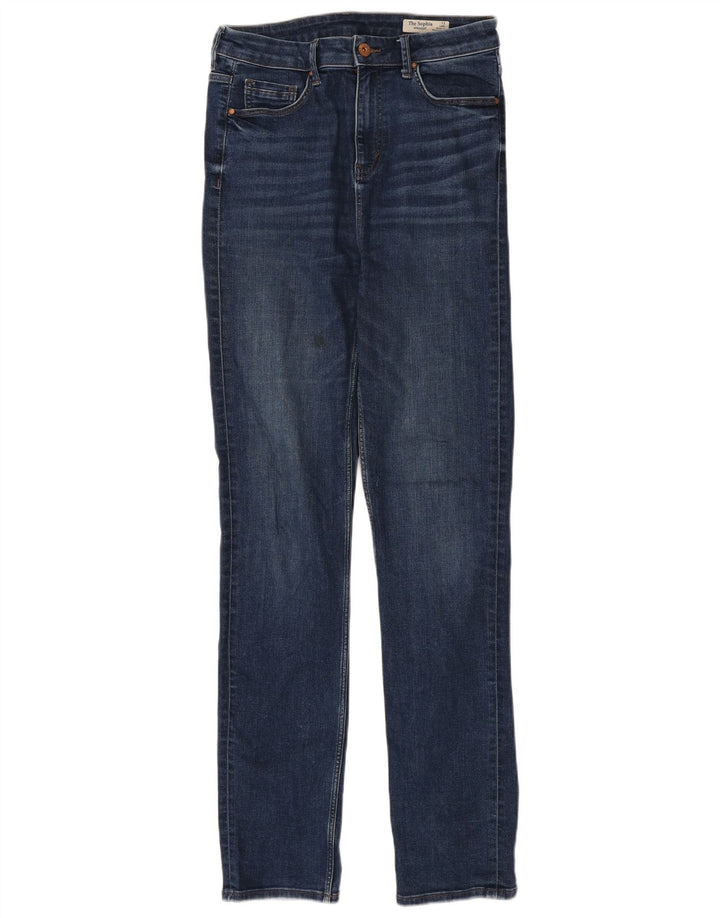 MARKS & SPENCER Sophia straight jeans til kvinder UK 12 Medium W30 L33 Blue