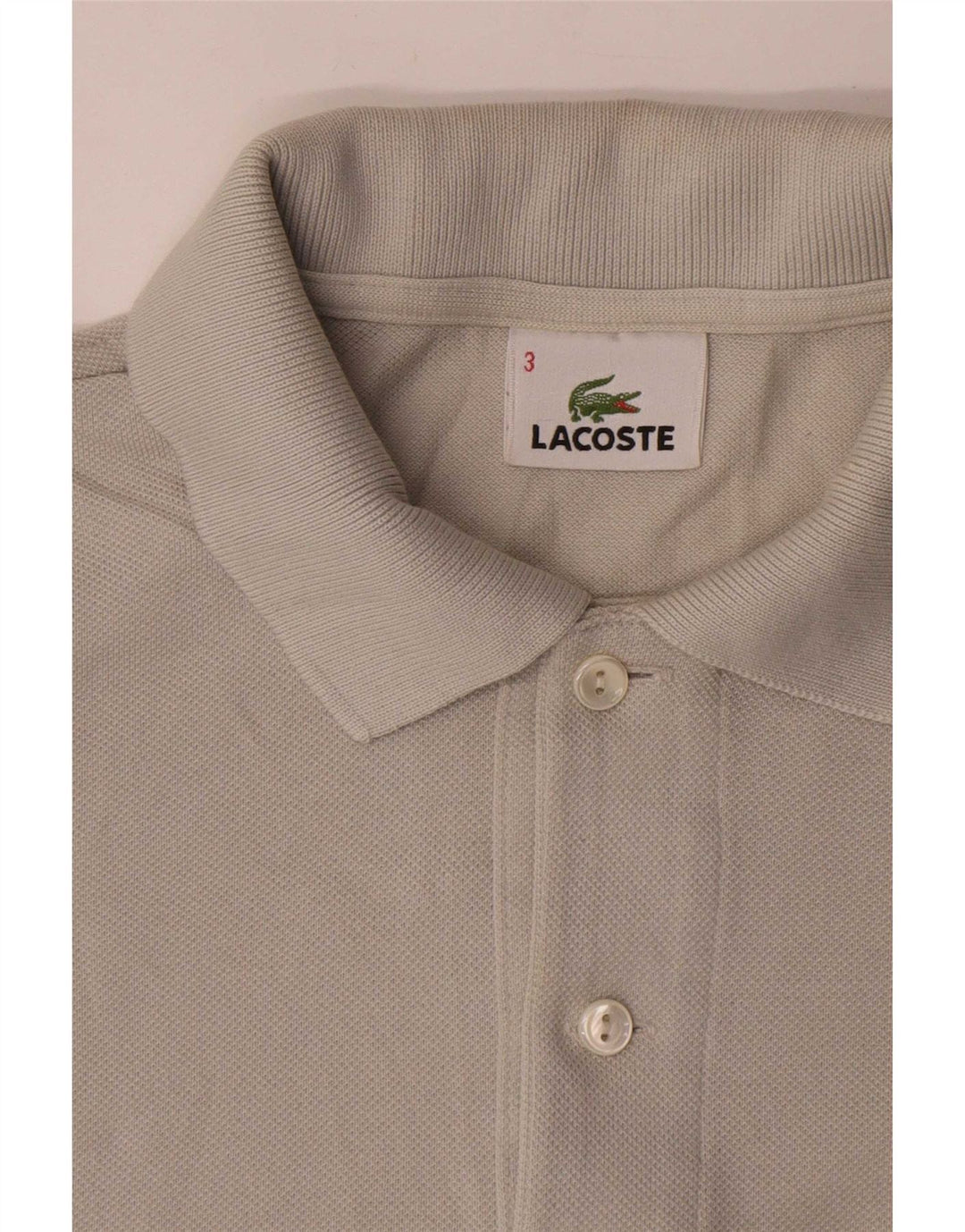 Lacoste herre poloskjorte str. 3 Lille grå bomuld