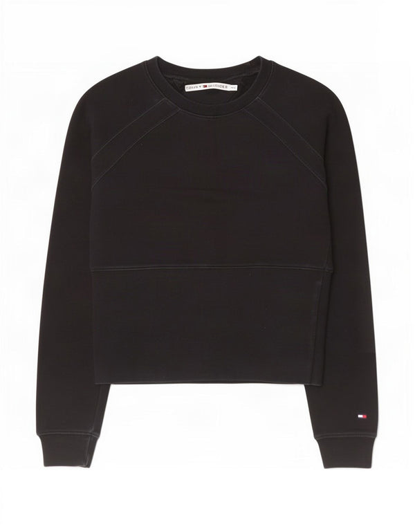 Tommy Hilfiger Dame Sweatshirt Jumper UK 12 Medium Sort
