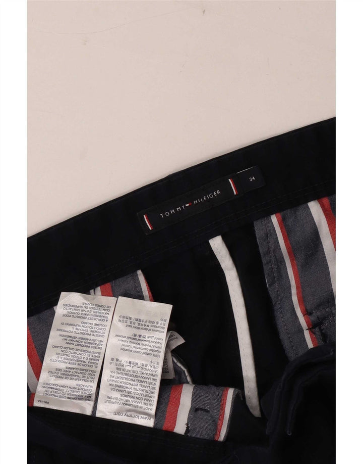 Tommy Hilfiger Herre Cargo Shorts W34 Large Navy Blue Bomuld
