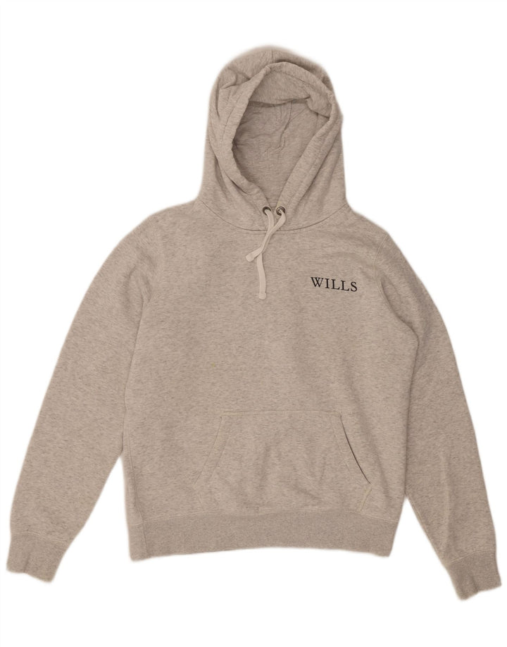 Jack Wills Dame hættetrøje Jumper UK 12 Medium Grey Bomuld