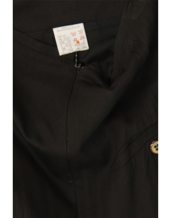 VINTAGE Womens Straight Skirt UK 14 Medium W28 Black Viscose Vintage Vintage and Second-Hand Vintage from Messina Hembry 