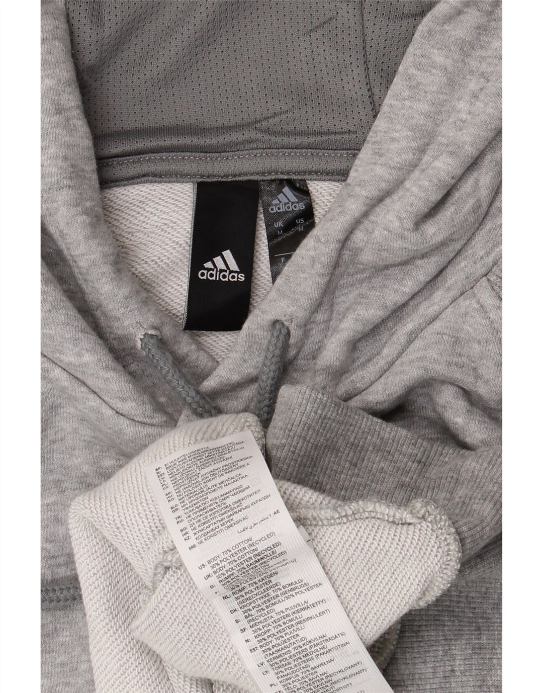 Adidas Herre hættetrøje Jumper Medium Grey Flecked Bomuld
