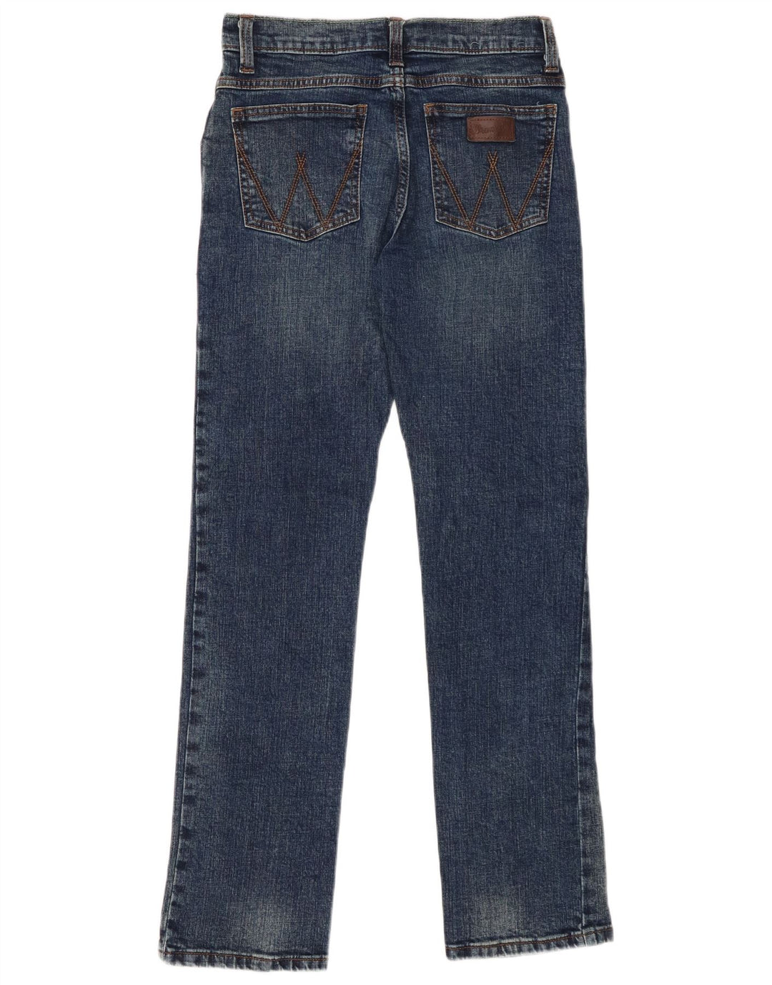 WRANGLER Drenge Retro Slim Straight Jeans 13-14 år W26 L29 Blå Bomuld