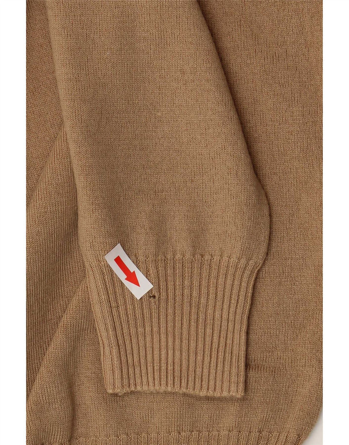 Zara Herre V-hals sweater XL Brun Uld
