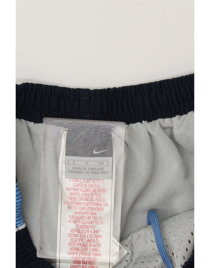 Nike sportsshorts til kvinder UK 10 Small Navy Blue Colourblock Polyester
