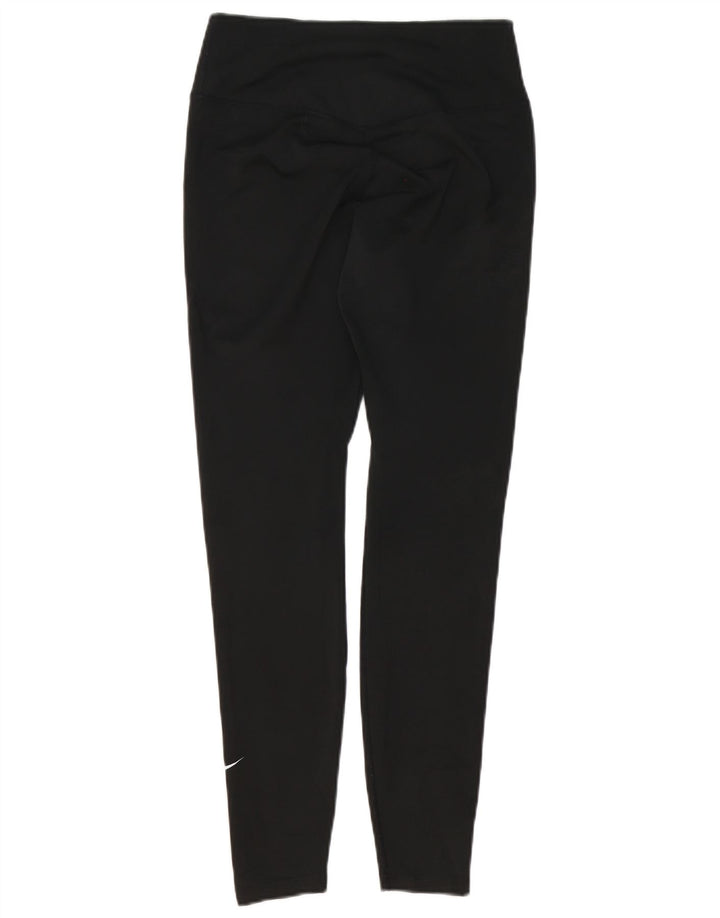 Nike Dame Leggings UK 12 Medium Sort Polyester