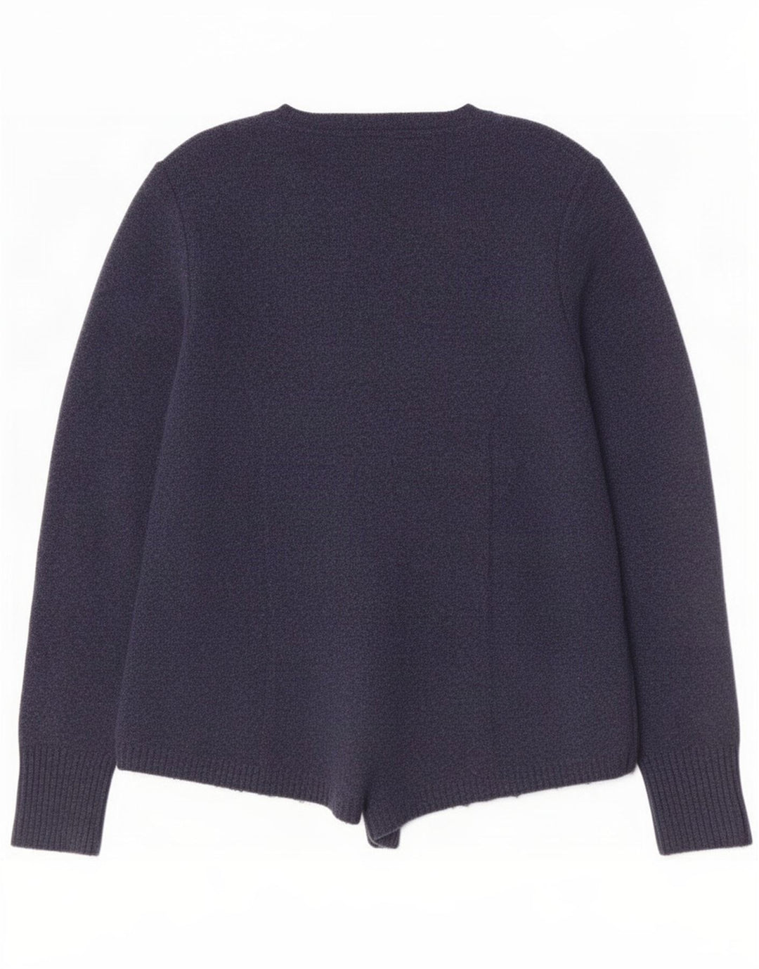 White Stuff Womens Open Cardigan Sweater UK 12 Medium Navy Blue Nylon