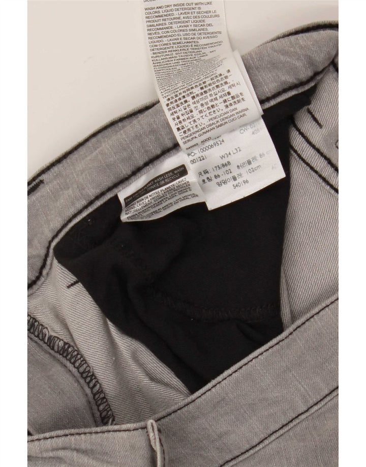 Levi's Herre 511 Tapered Slim Jeans W34 L32 Grå Bomuld