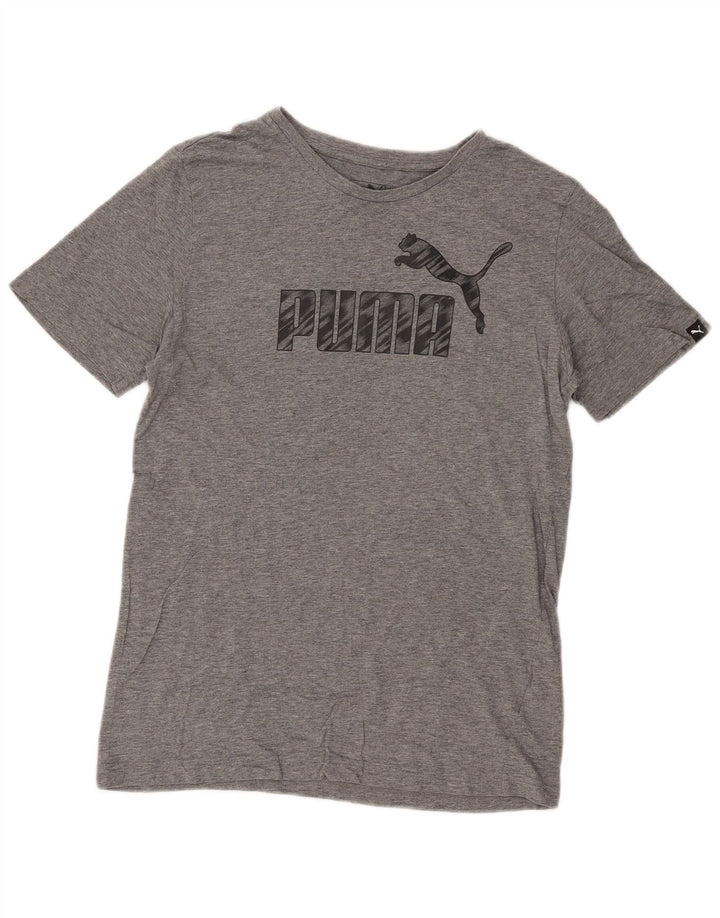 Puma Herre Grafisk T-Shirt Top Lille Grå