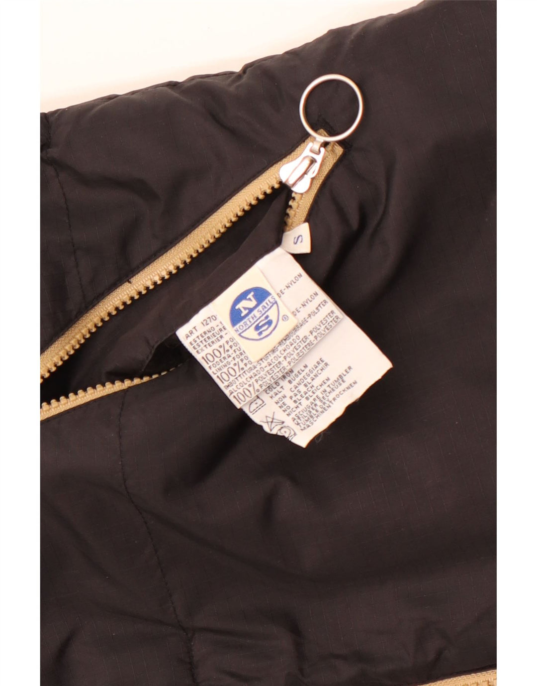 North Sails Herre Vendbar Polstret Gilet UK 36 Small Black Polyamide