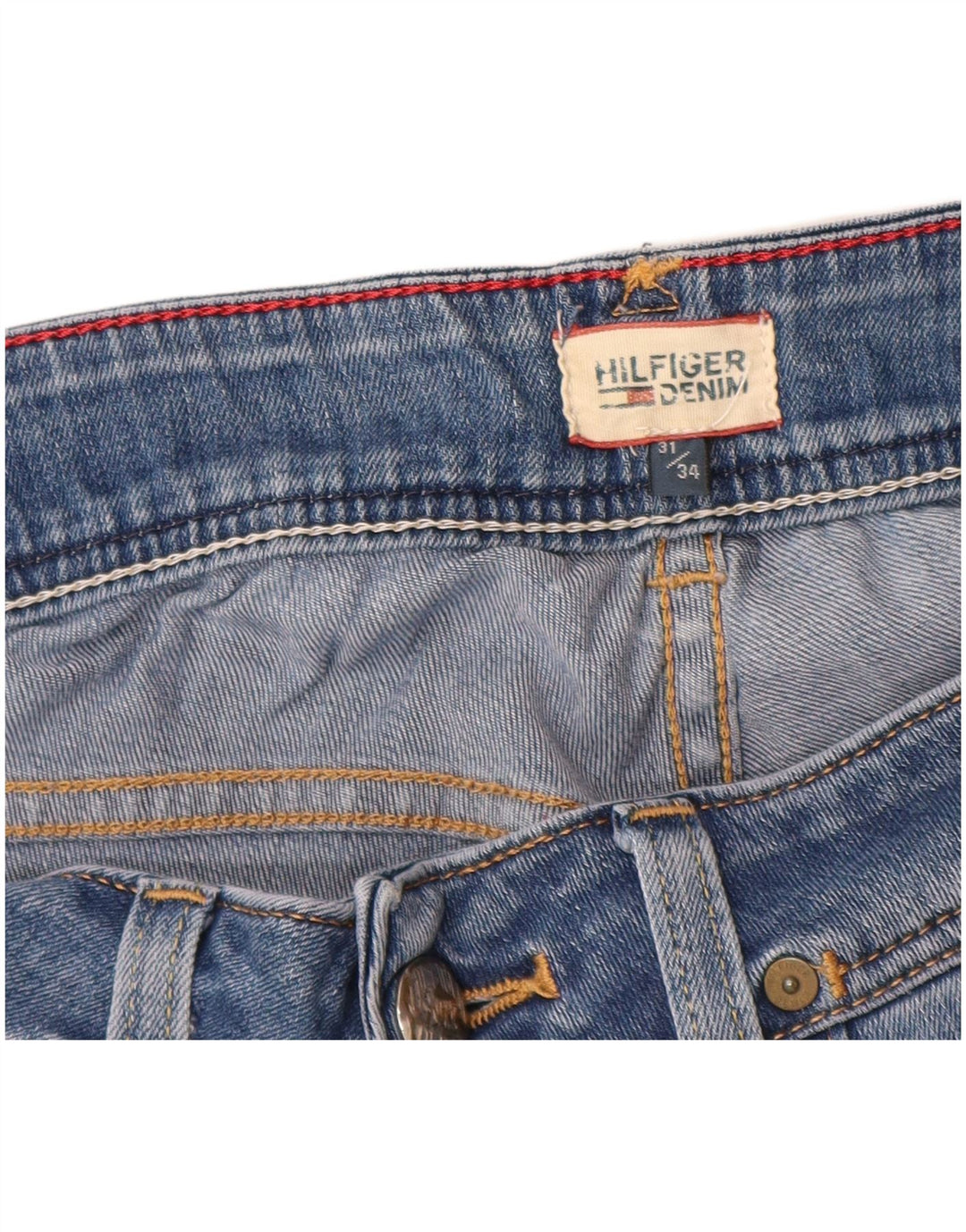 TOMMY HILFIGER Dame Bootcut Jeans W31 L34 Blå Bomuld