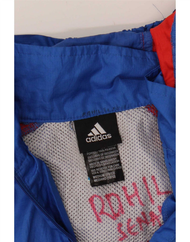 Adidas Grafisk træningsdragt topjakke til drenge 10-11 år Medium Blue
