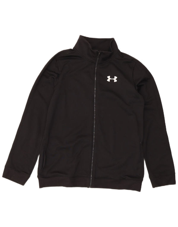 Under Armour Boys Tracksuit Topjakke 13-14 år XL Sort Sports
