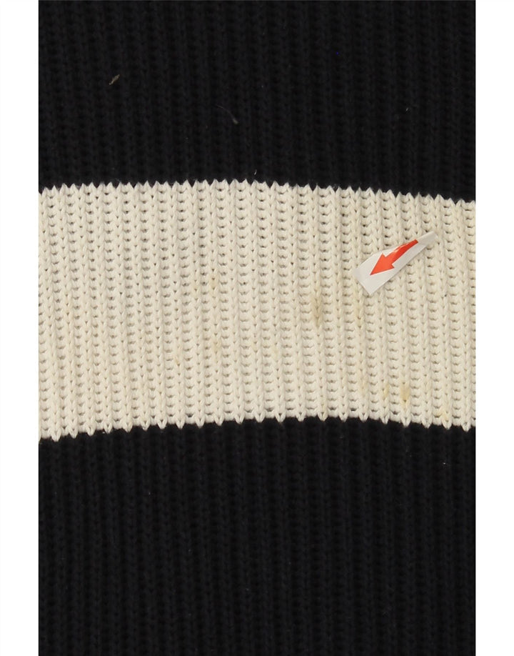 French Connection Herre Turtle Neck Jumper Sweater Medium Navyblå stribet