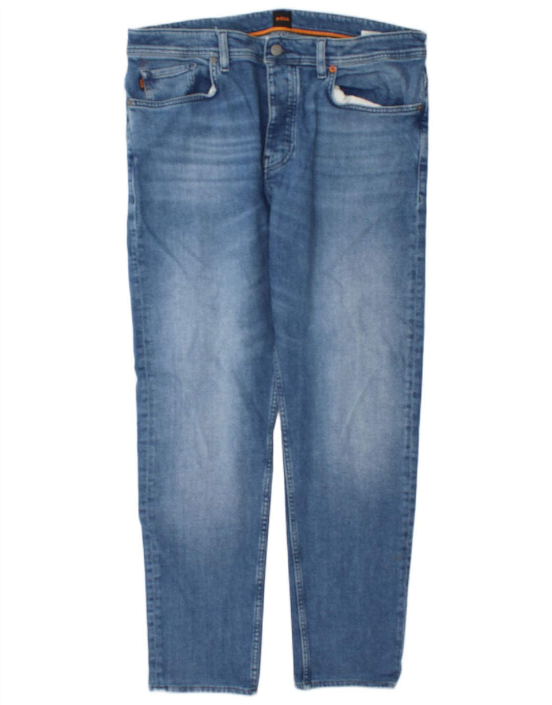 Hugo Boss Herre Slim Jeans W36 L32 Blå Bomuld