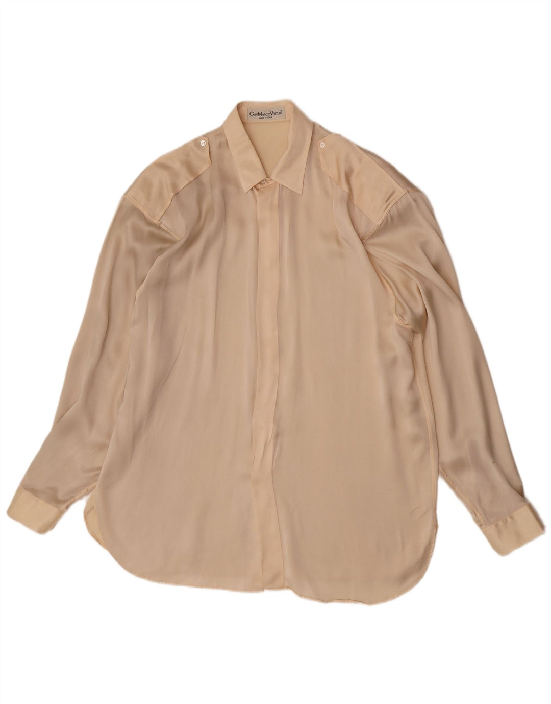 Gian Marco Venturi Herre Militærskjorte Str. 16 41 Large Beige
