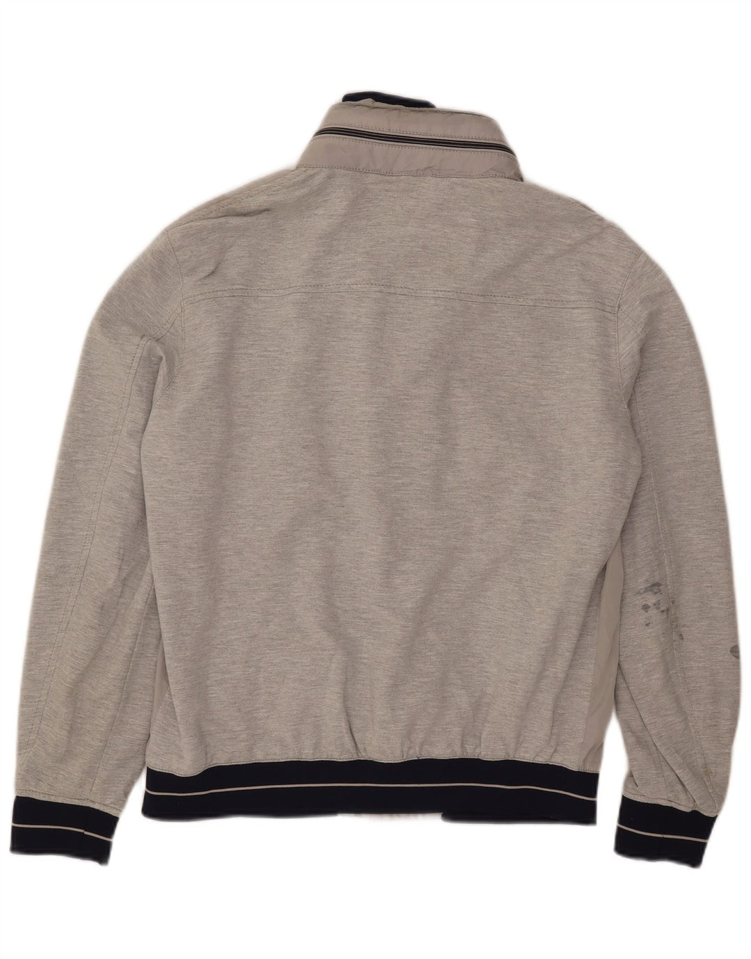 Zara Herre Hooded Bomber Jacket UK 40 Large Grey