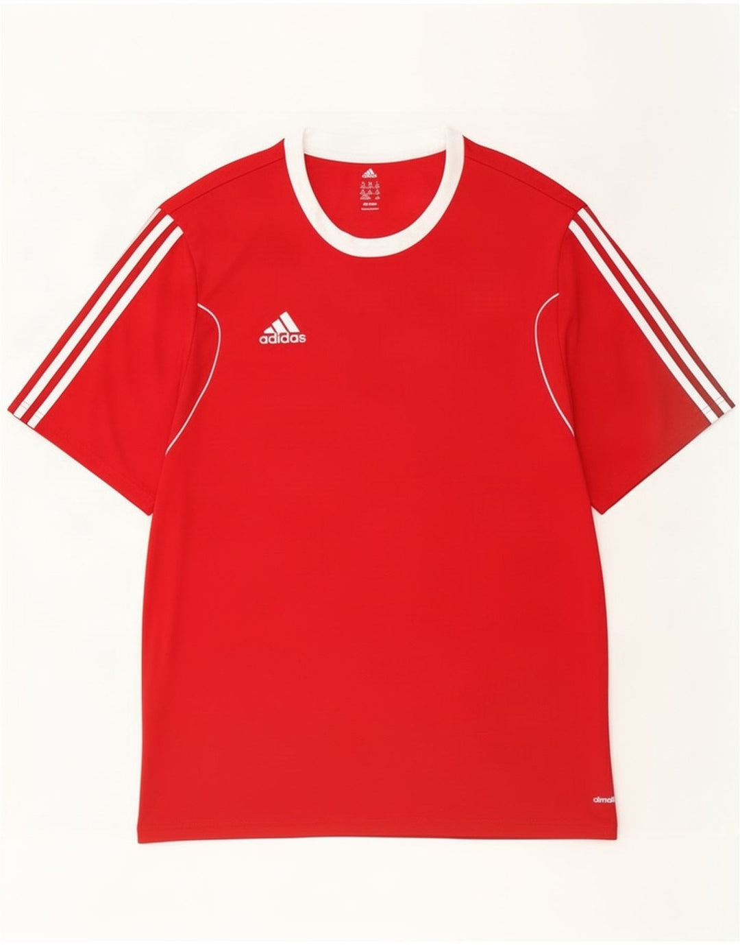Adidas Herre Climalite T-Shirt Top 2XL Rød Polyester