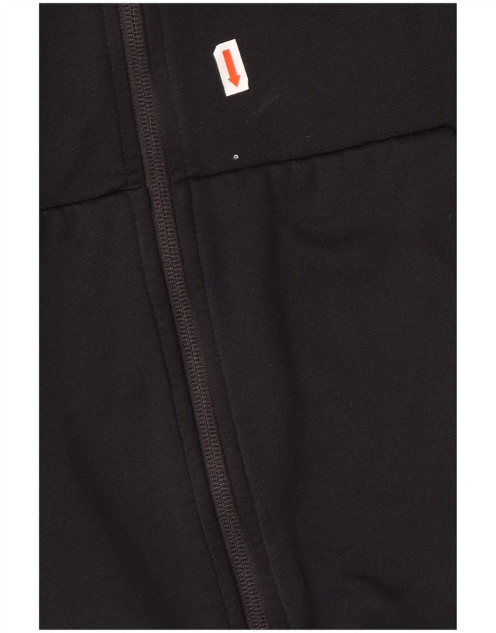 NIKE Herre Dri Fit Hættetrøje med lynlås, medium sort polyester