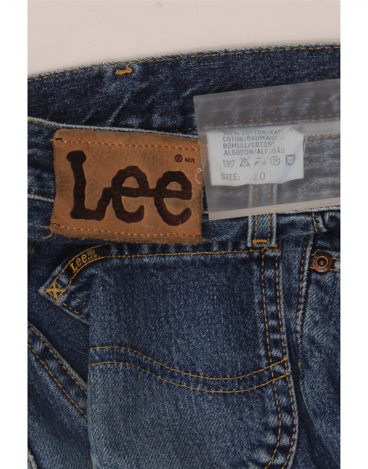 Lee Dame Straight Jeans US 10 Large W24 L28 Blå Bomuld