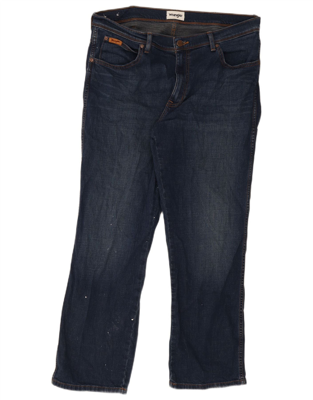 Wrangler Herre Texas Straight Jeans W38 L30 Blå Bomuld