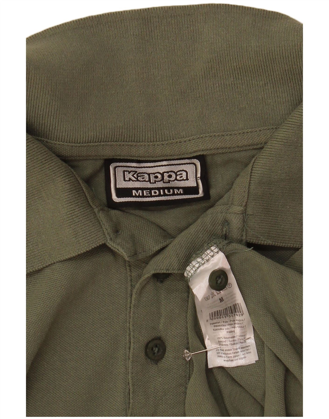 Kappa herre poloshirt Medium Khaki Bomuld