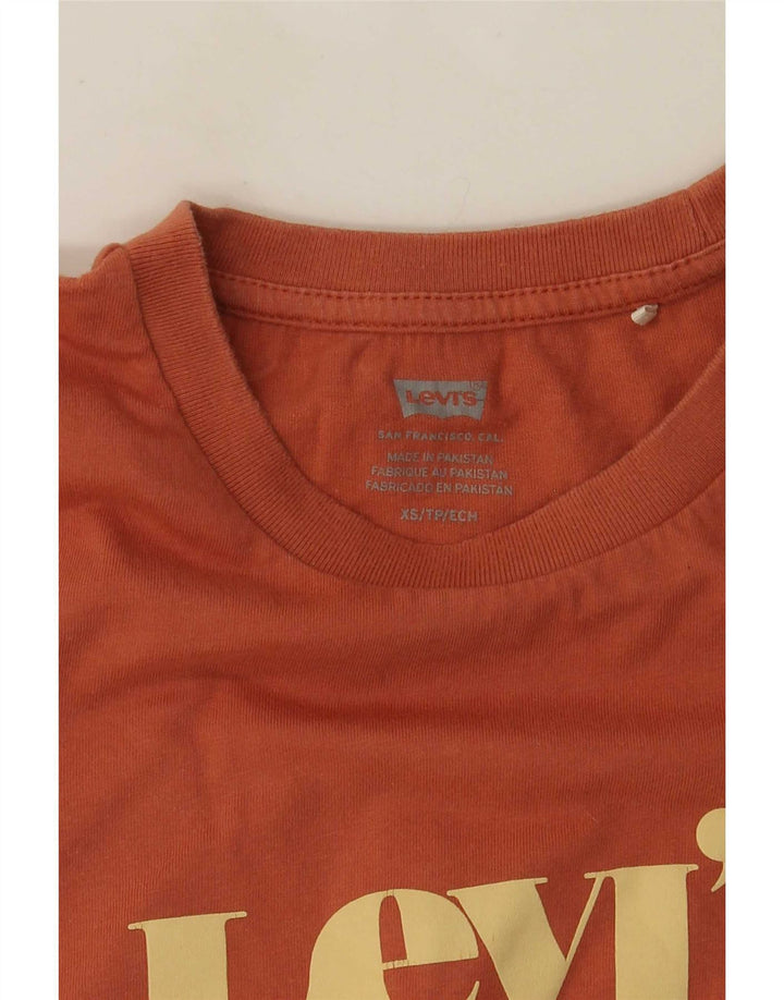 Levi's Grafisk T-shirt top til kvinder DK 6 XS Orange