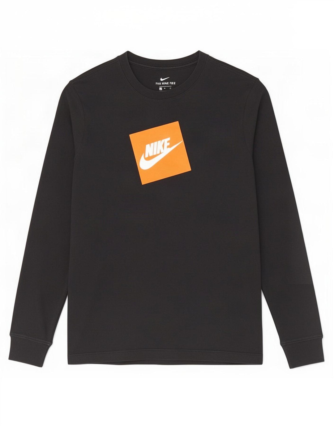 Nike Herre grafisk top Langærmet lille sort bomuld