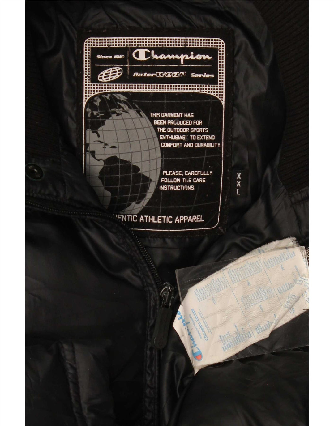 Champion Herre polstret jakke UK 44 2XL Sort Polyester