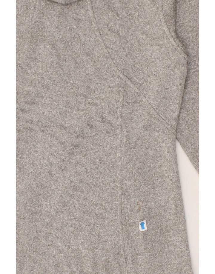 EDDIE BAUER Womens Zip Hoodie Sweater UK 14 Medium Grey Polyester Vintage Eddie Bauer and Second-Hand Eddie Bauer from Messina Hembry 