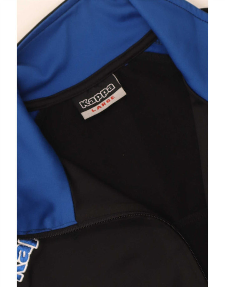 Kappa Herre grafisk træningsdragt Topjakke Stor Sort Colourblock Polyester