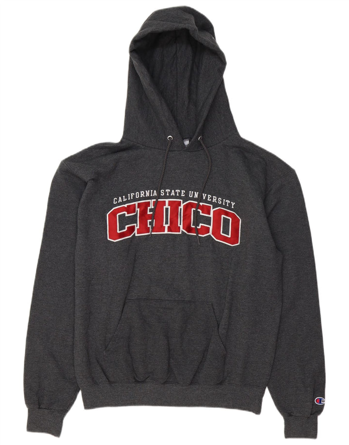 Champion Herre Chico University Graphic Hoodie Jumper Medium Grey Bomuld