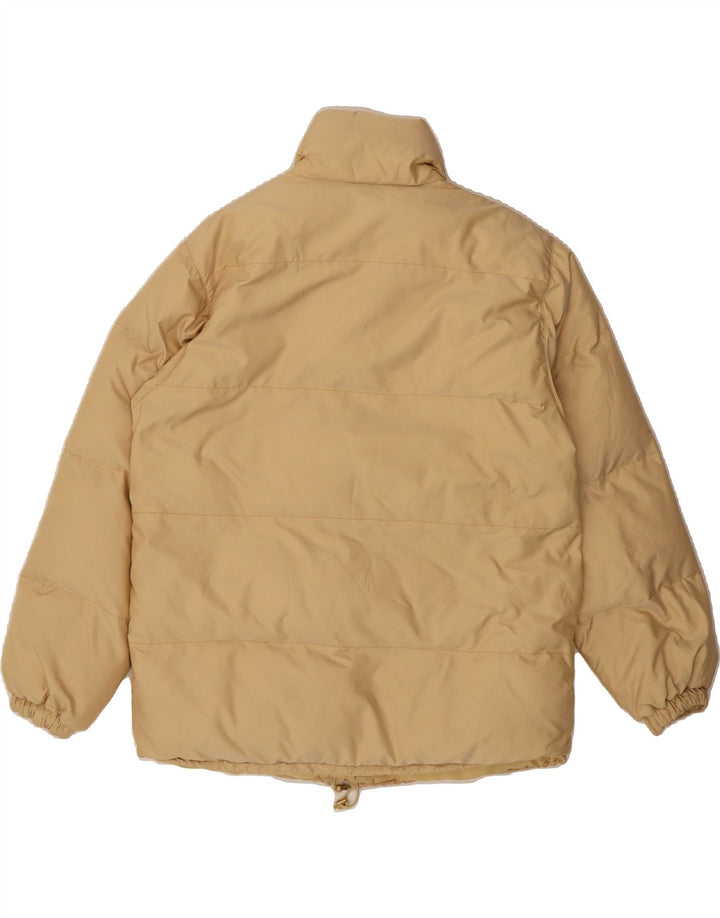 BELFE & BELFE Womens Oversized Padded Jacket UK 12 Medium Beige Vintage Belfe & Belfe and Second-Hand Belfe & Belfe from Messina Hembry 