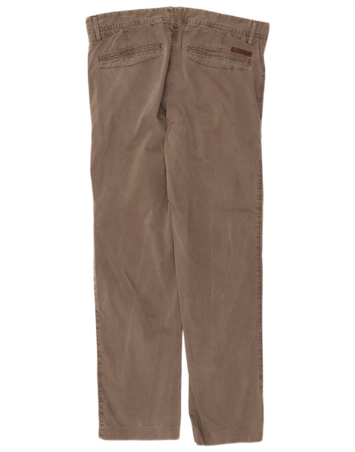 HUGO BOSS Distressed Chino-bukser til mænd IT 48 Medium W32 L31 Brun