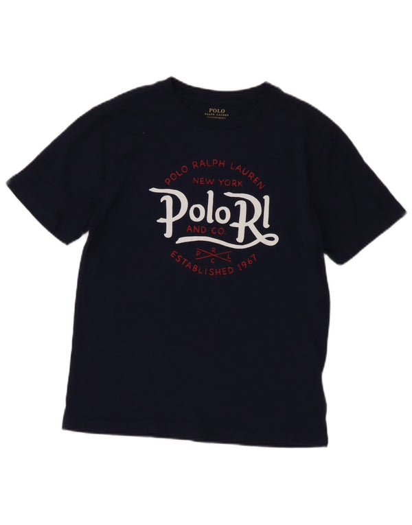 Polo Ralph Lauren drenge grafisk t-shirt top 10-11 år medium marineblå