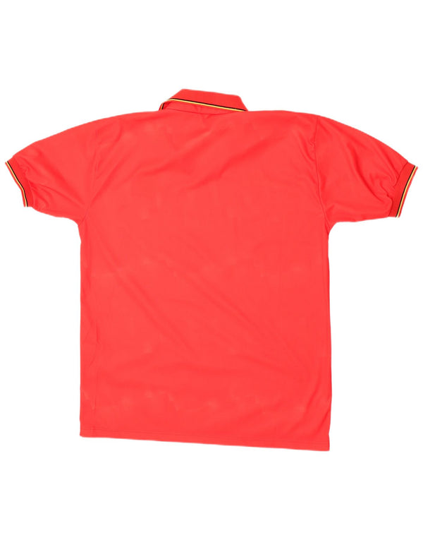 Diadora Herre Belgien 1992-1994 Hjemmekortærmet skjorte XL Rød Sports